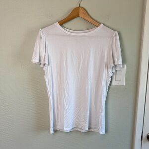 Women's Short Sleeve Crewneck Tee in White